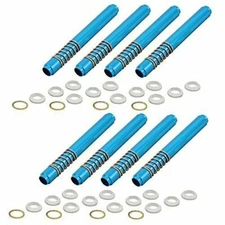BLUE ALUMINUM SPRING LOADED PUSH ROD TUBE SET 8 VW BUG GHIA THING BUS EMPI 9096