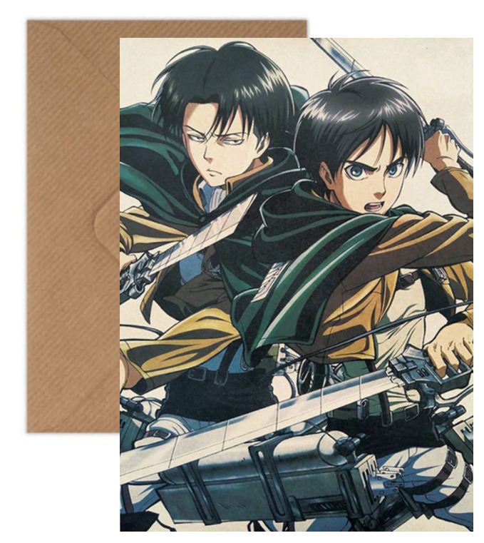 Attack of the Titans Anime Personalised Birthday Card-Photo Print or Poster