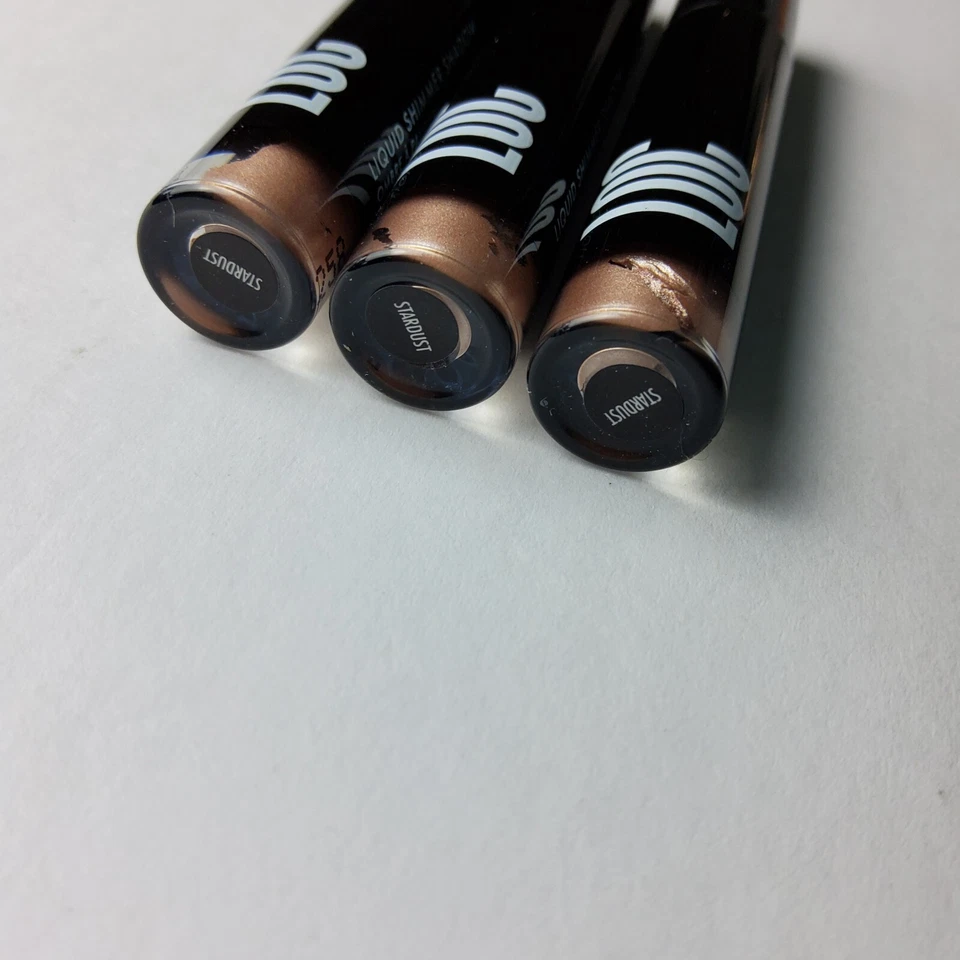 Lote de 3-LOC Love of Color Liquid Shimmer Stardust 0,03 oz/0,9 ml, Novo - Imagem 3 de 4