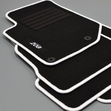 Mattenprofis Velours Logo Fußmatten für Peugeot 208 II ab Bj. 06/2019 weiss