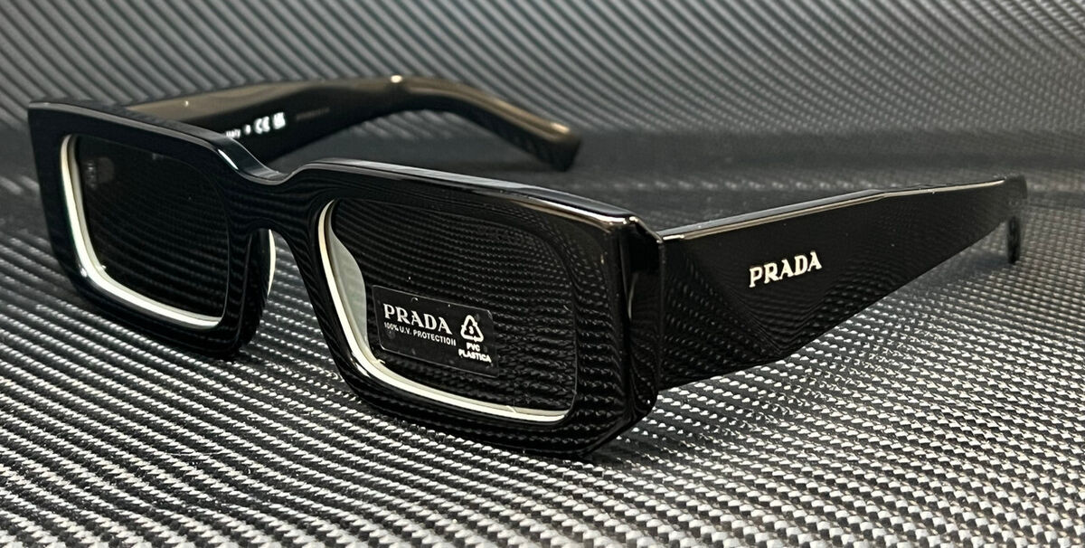 PRADA PR 06YSF 09Q5S0 Black White Grey Men's 54 mm PRADA PR 06YSF 09Q5S0 Black White Grey Men's 54 mm