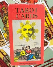 Vintage Boxed Tarot Cards Deck 1JJ With Instructions Made In Switzerland - 1970