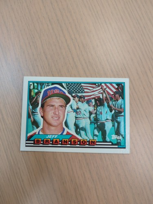 #ad #ad Jeff Branson #69 1989 Topps Big Cincinnati Reds Baseball Card MLB $0.99