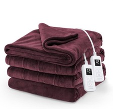 Royal Ultra Fleece Heated Electric Blanket Queen Size 90" x 84" 12 Heat Settings