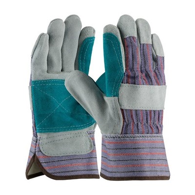 PIP 84-7533J B/C Split Cowhide Double Palm Work Gloves Large