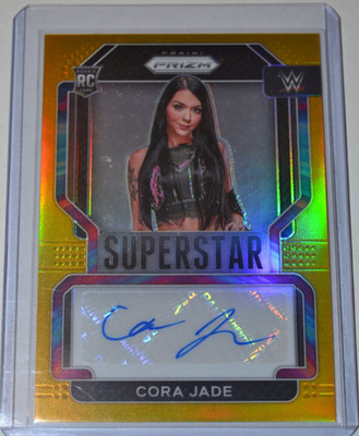 2022 Panini 1st Year Prizm True Gold Superstar Auto Autograph RC Cora Jade 5 /10