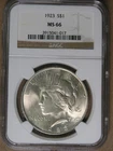 $1 1923 Peace Silver Dollar NGC MS66 Philadelphia Mint * AvenueCoin