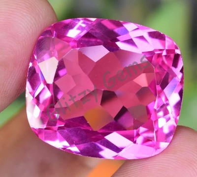 Natural Pink Ruby Mogok 62.95 Ct Cushion Stunning CERTIFIED Loose Gemstone