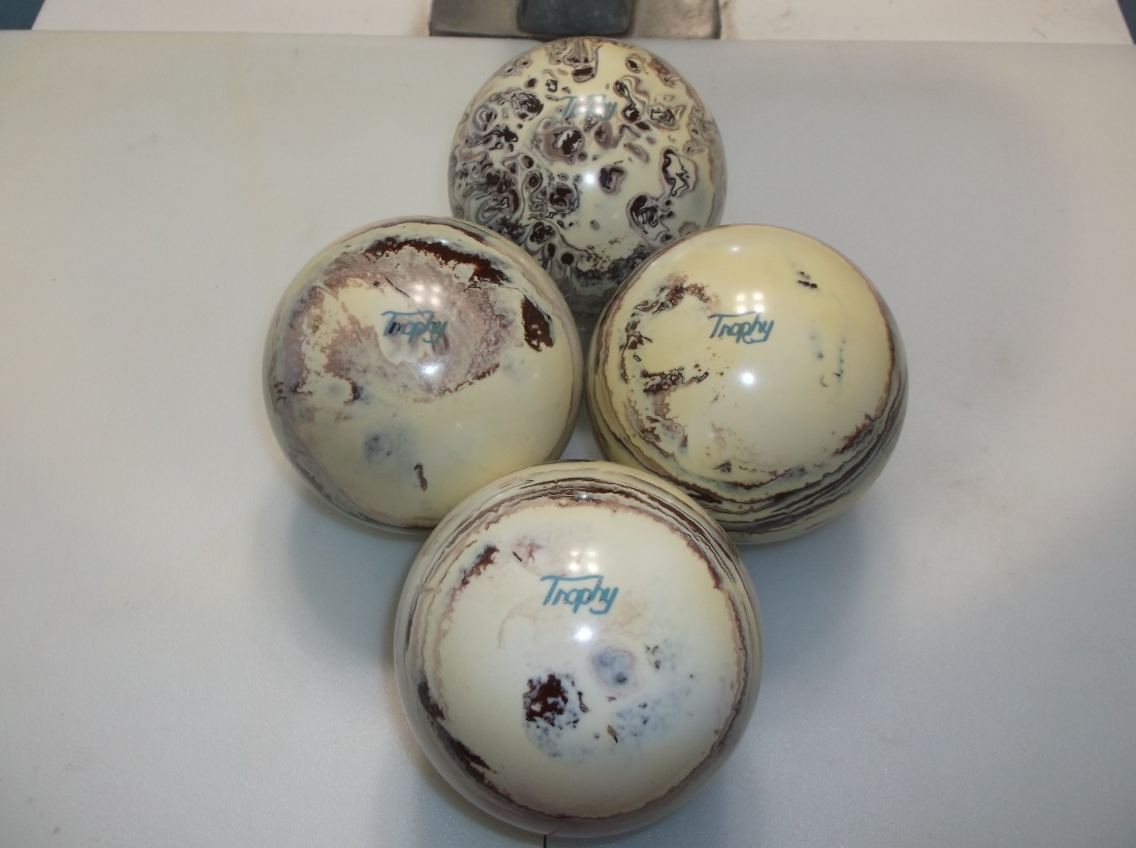 Candlepin Balls/REFINISHED/Trophy's/4 Ball Set/2lbs 6.90oz/1
