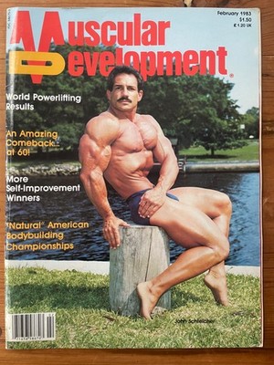 Muscular Development February 1983 John Schleicher Rich Gaspari Bodybuilding Mag