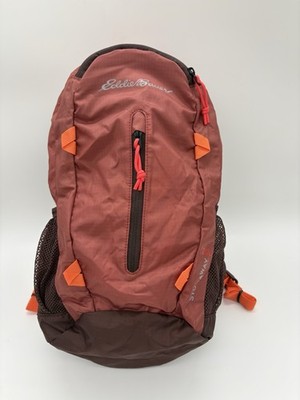 Eddie Bauer Stowaway 20L Lightweight Backpack Bag Daypack HTF Burnt Orange NWOT