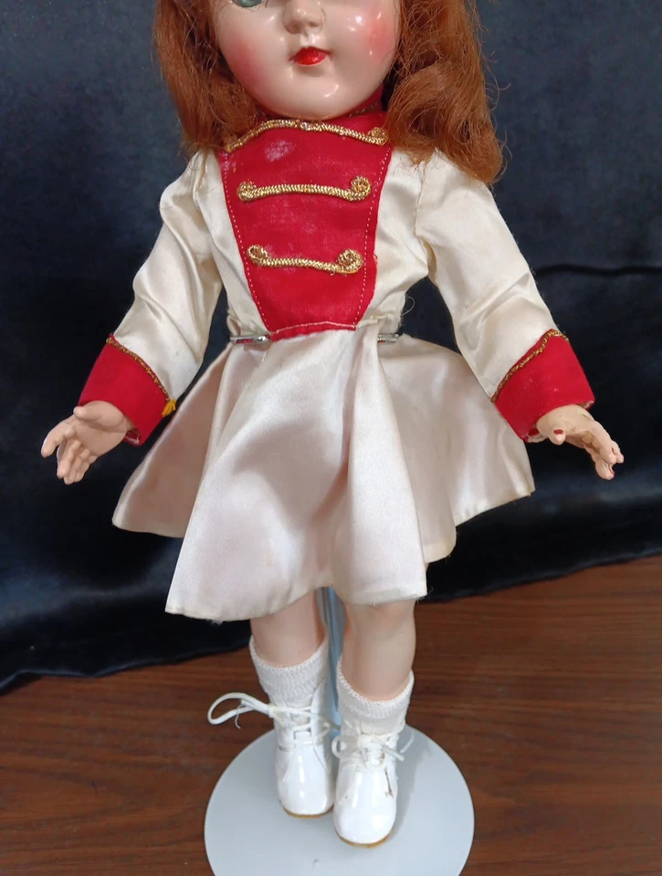 Vintage Ideal Toni P-91 Majorette 15.5" Doll 1948, Original Outfit - Image 4 of 4