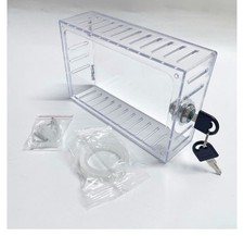 Caja Cerradura Termostato Universal con Llave Transparente Termostato Grande Cubierta Protector Pared