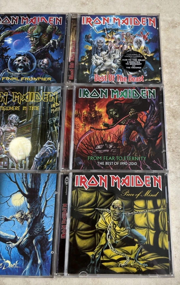 Iron Maiden Vintage Cd Lot Of 6 Very Nice Pre-owned Albums. Foto 3 de 4