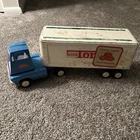 Vintage Tonka Semi Cab With Trailer Collectible Toy Metal Truck Blue White