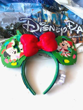 Disney Parks Loungefly Christmas Mickey Minnie Mouse 2023 Ear Headband NWT
