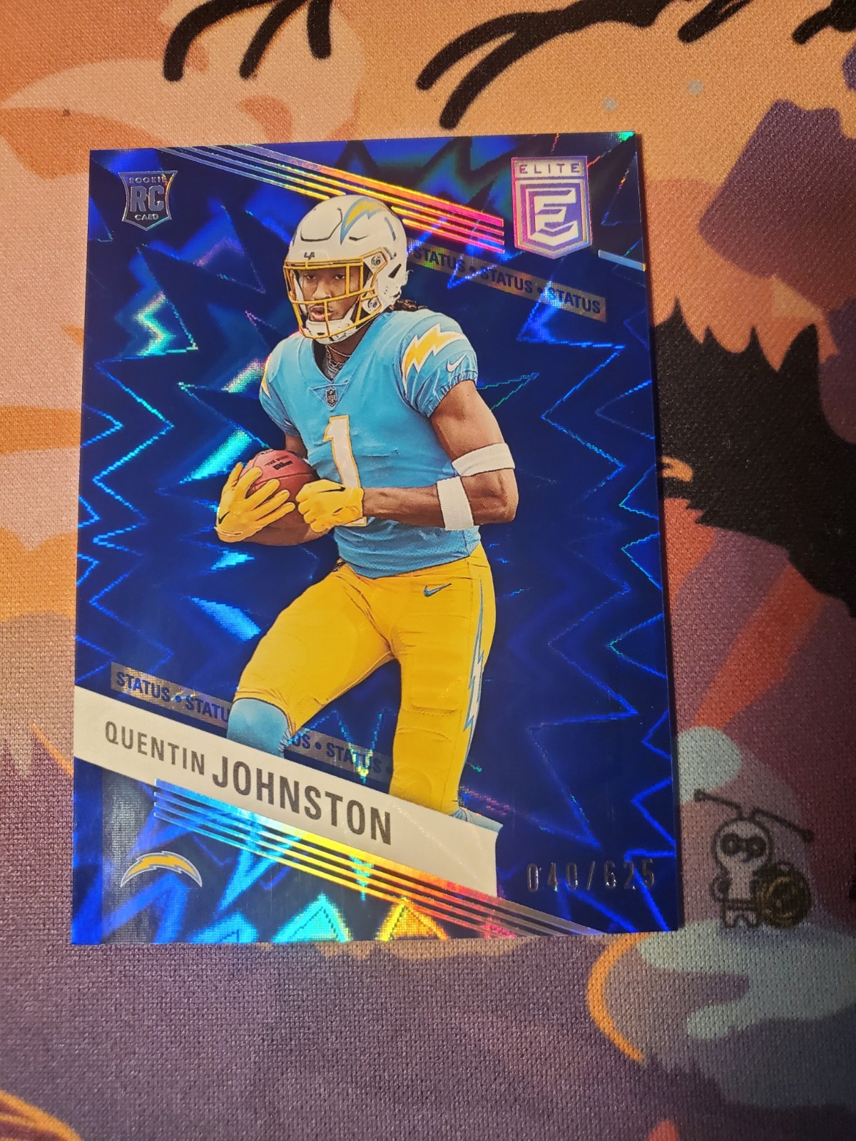 2023 Donruss Elite #176 Quentin Johnston Rookie RC Status Explosion /625