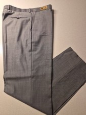 NEW Marks & Spencer Mens Light Grey Trousers Wool & Cashmere W34 L33 M&S 34L