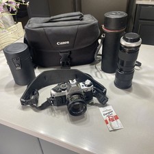 Canon AE-1 Program Camera With Accessories Please Read