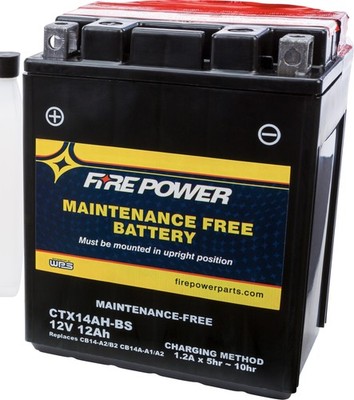 WPS Sealed Performance Motorcycle Battery YB14-A2 CTX14AH-BS
