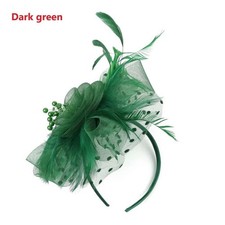 Ladies Day Flower Feather Fascinator Headband Wedding Hairband  Royal Ascot Race