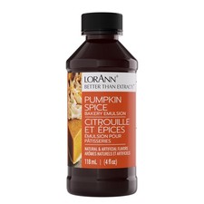 Lorann Oils Pumpkin Spice Bakery Emulsion: 4 Fl Oz (Pack of 1), Tan to Brown