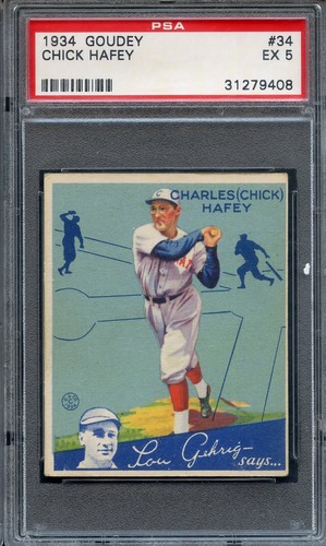 1934 Chick Hafey #34