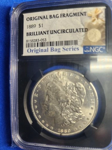1889 Morgan Bag Fragment Brilliant Uncirculated Condition