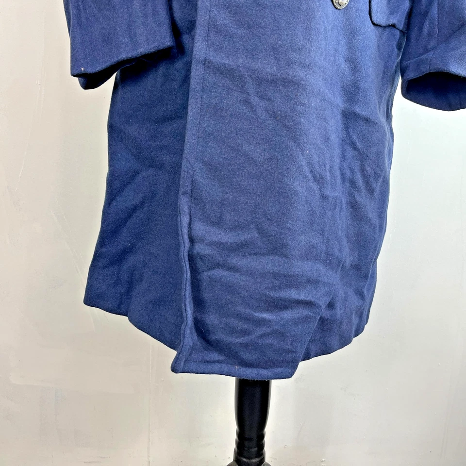 USAF U.S Air Force Military Wool Greatcoat Overcoat in Blue  size M (35R) - Image 4 of 4