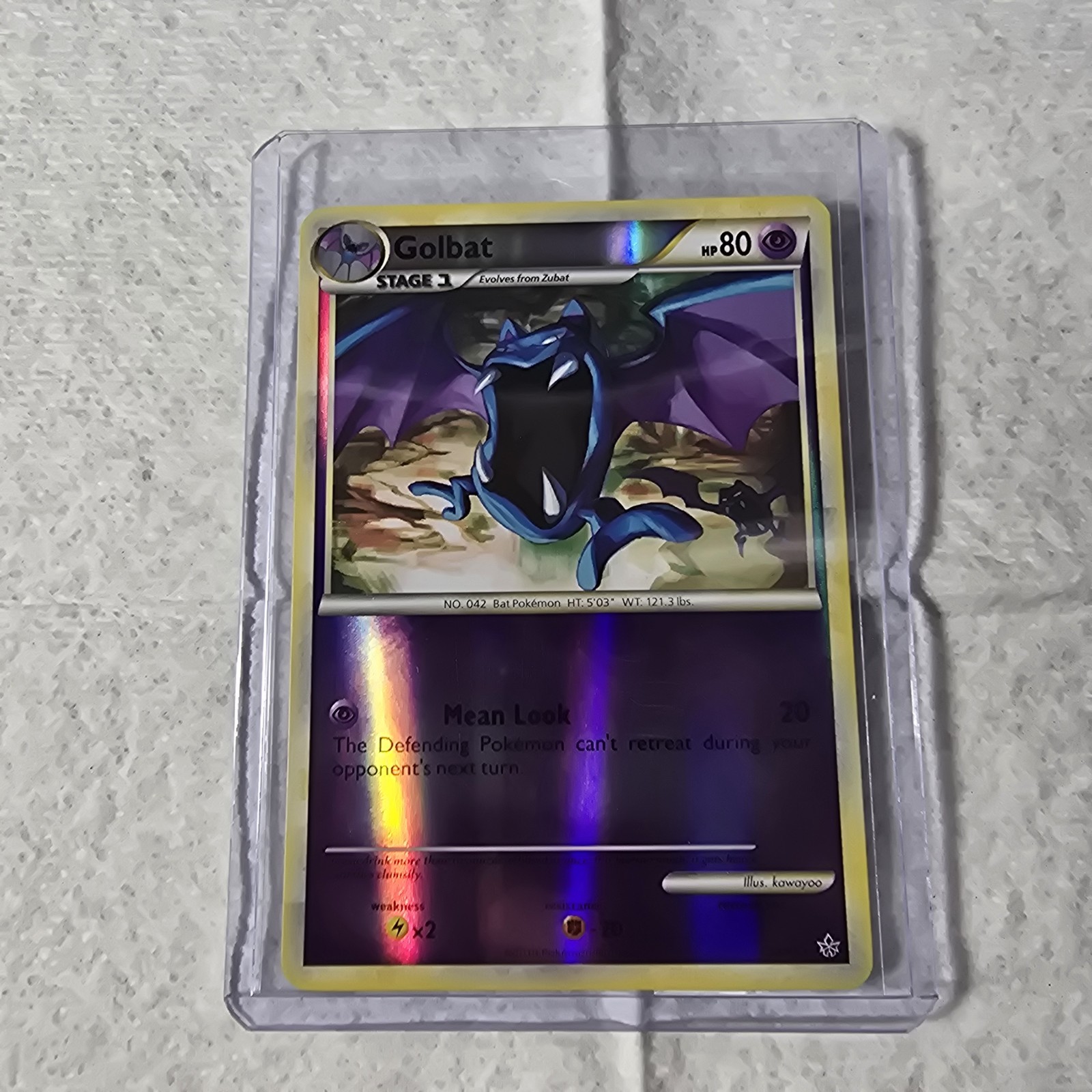 Pokémon TCG Single Card Golbat Reverse Holo 30/95 HGSS Unleashed 2010