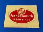 Vintage Frankenmuth Beer & Ale ROG Reverse On Glass Sign Beeco Inc. 6x8