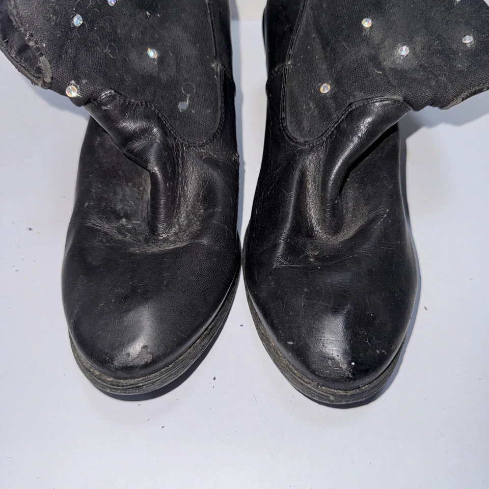 Кукольный домик женщин размер 9 черный Gordina ботинки со стразами - Изображение 4 из 4