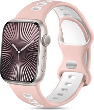 Soft Silicone Strap Compatible with Apple Watch Ultra 49mm, Series 10 44mm