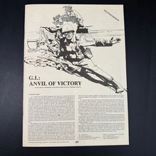 Avalon Hill G.I. Anvil of Victory Second Edition Rules Only 1982 VG+