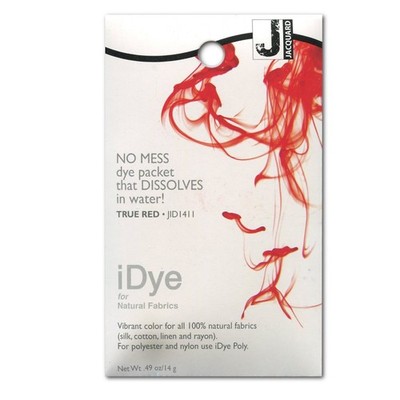 iDye True Red Dissolvable Fabric Dye for Natural Fabrics 2-3 lbs Easy Use