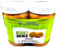 Naturally More Organic Peanut Butter Creamy 2 x 28 Oz EXP 11/2026