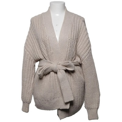 H&M, Strickjacke, Damen, Größe: L, Beige, Acryl/Polyester/Wolle, Einfarbig #vAZ