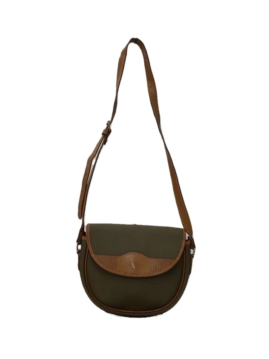 Ancien sac à bandoulière Christian Dior KHK uni