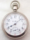ANTIQUE 18s ILLINOIS BUNN SPECIAL 23 JEWEL STERLING SILVER POCKET WATCH