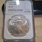 1996 American Silver Eagle MS69 NGC Brown Label *3895
