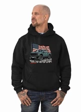 2023-25 Ford Raptor R F150 Truck Patriotic Flag Design Hoodie Sweatshirt NEW