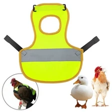 Reflective Chicken Harness Hen Apron Adjustable Vest Feather Protect Geese Duck