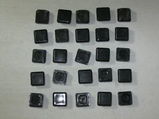 Black 3/4 inch Square Plastic Tubing Plug / End Cap Lot of 25