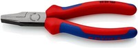 Flachzange Gesamt-L.160Mm Kopf Pol.Schwarz Atram.Mehrkomp.-HüLle Knipex
