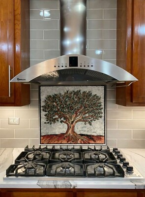 Kitchen backsplash Mosaic Tree Marble Mosaic Kitchen Tile