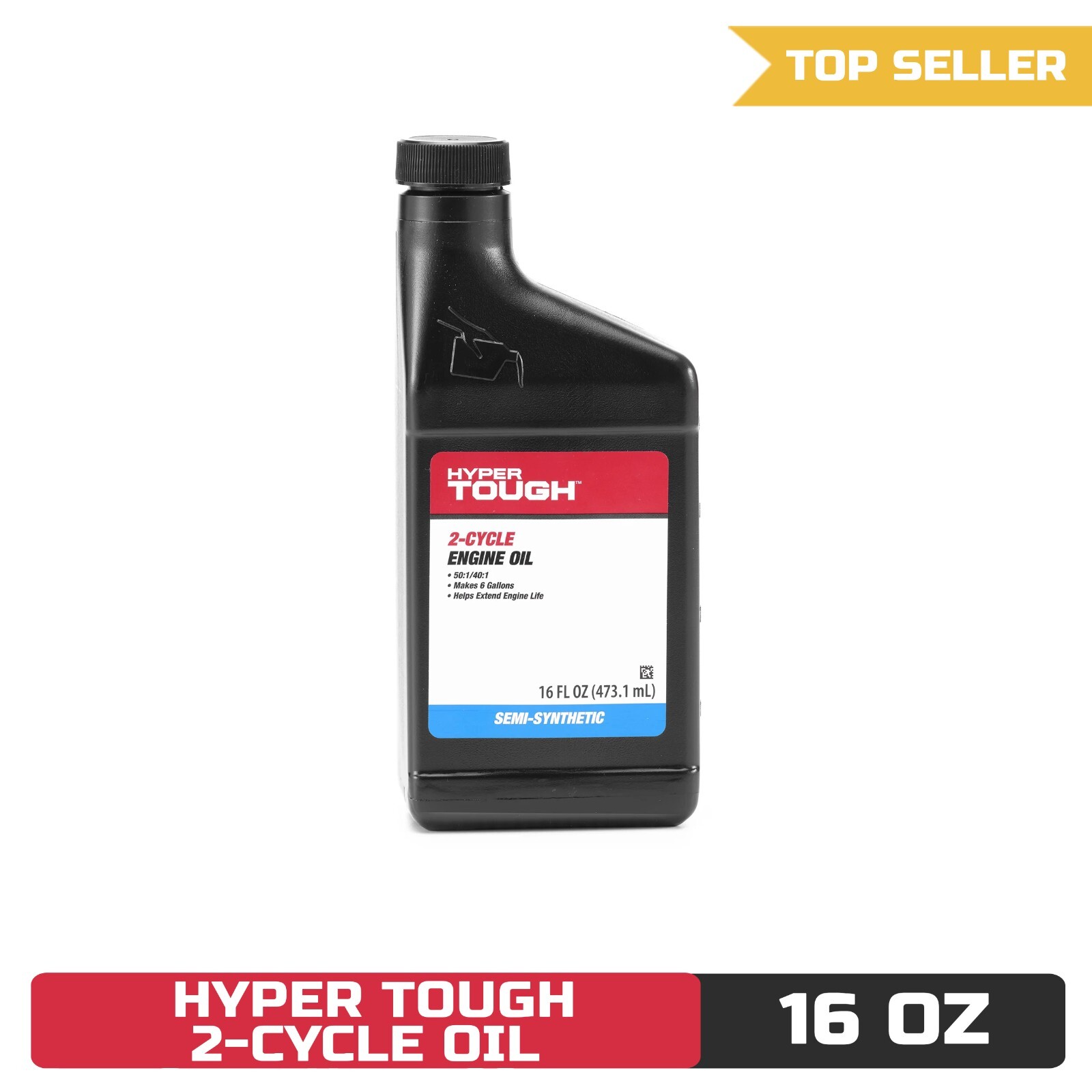 Hyper Tough 16oz Synthetic Blend 2-Cycle Oil, Makes 6 Gallons