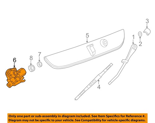 GM OEM Wiper-Rear Window Motor 23108338 - Bild 1 von 2