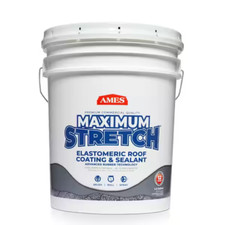 5 Gal. White Maximum-Stretch Rubber and Acrylic Reflective Roof Coating