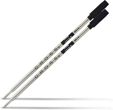 Cross Ballpoint Pen Refill - Black - Fine - Dual Pack