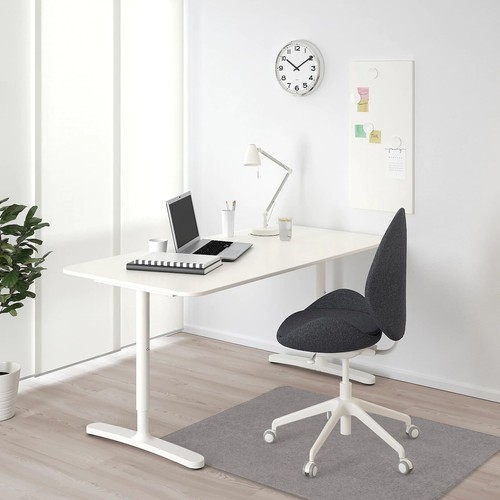 Grey Office Chair Mat for Hardwood Floor 36 x 48 Inches Desk Chair Mat Grey F... - Picture 6 of 7